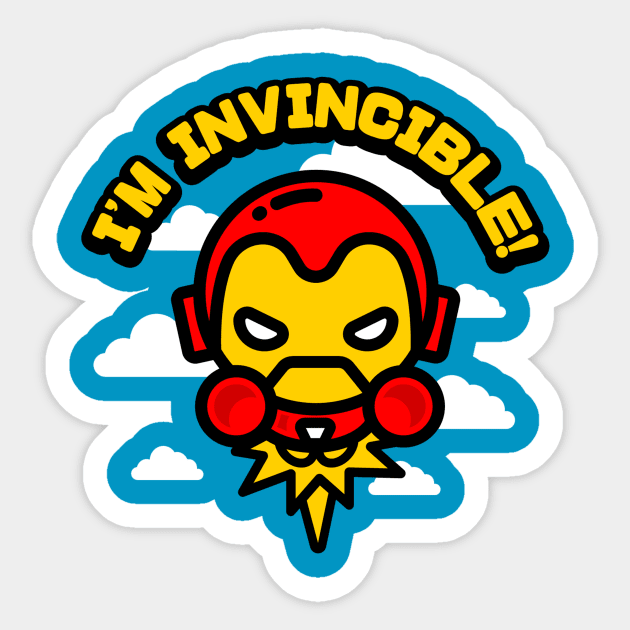 I´m Invincible Sticker by evasinmas